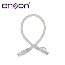 patchcord utp enson p6003g serie pro 100ii 100 cobre color gris 30cm para mejor identificacion de soluciones en racks y gabinet