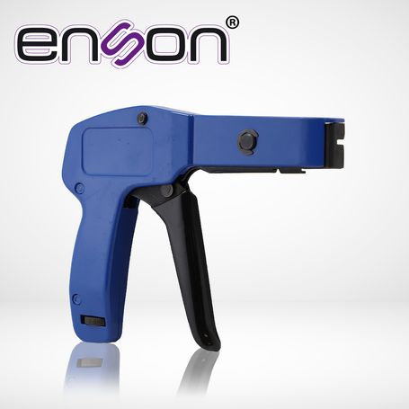 pistola tensora y cortadora para cincho de nylon enson enstgun soporta cinchos de 24 a 48mm de ancho
