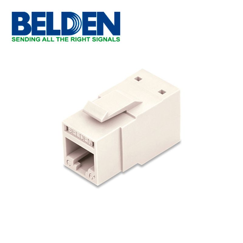 Conector Modular Jack Rj45 Cat6 Revconnect Belden Rv6mjkugys1  Estilo Keyconnect Gris Compatible Con Faceplate Ax102660ax102655a