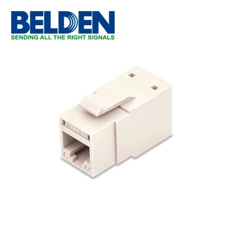 conector modular jack rj45 cat6 revconnect belden rv6mjkugys1  estilo keyconnect gris compatible con faceplate ax102660ax102655