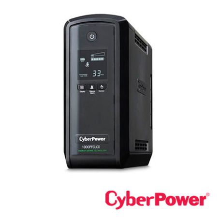 No Break Ups Tipo Torre Cp1000pfclcd Cyberpower 1000va/600w/panel Lcd/fuente Pfc Activo/ 5 Contactos Con Respaldosupresion De Pi