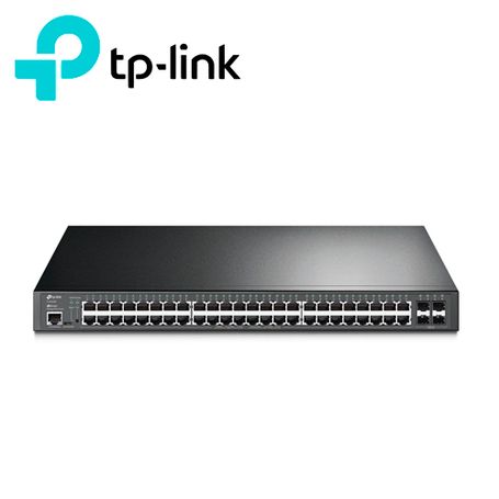 Switch Administrable Tplink Tlsg3452p / Cuenta Con 48 Puertos Rj45 Poe Af/at 10/100/1000 Mbps  4 Puertos Giga Sfp / Potencia Poe