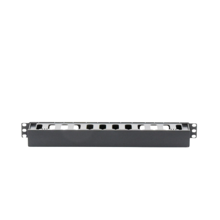 Organizador de Cables Horizontal de 1U para Rack de 19\", Fabricado en Polímero Resistente a Deformaciones y Rayones