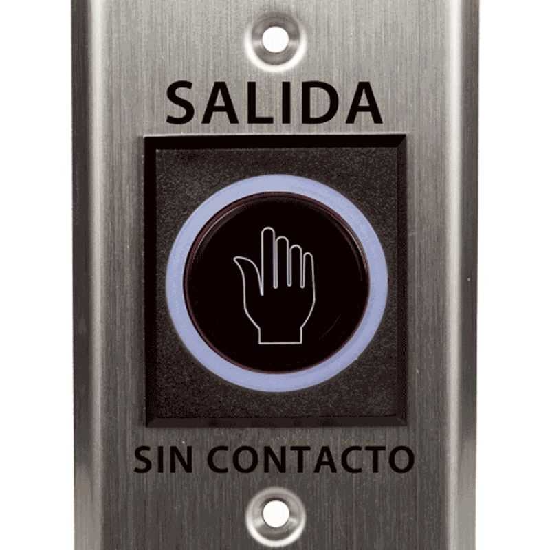 Zkteco K11  Botón De Salida Sin Contacto / Salidas  Nc Y No/ Rango De Detección Hasta 10 Cm 