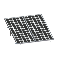 Montaje para Panel Solar, Riel \"8\" de 2700mm para Módulos con Espesor de 35mm, Velocidad de Viento Máx. 136km/h
