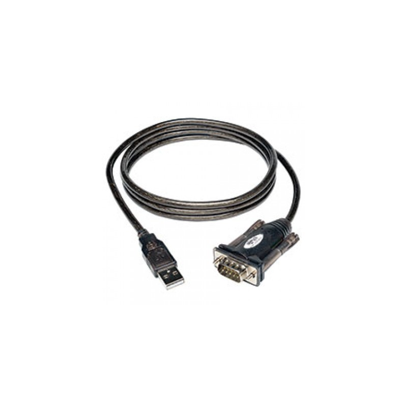 Adaptador USB TRIPP-LITE - DB9, Negro