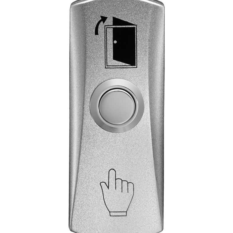 Yli Pbk815  Botón Liberador De Puerta De Aluminio Con Caja Integrada Para Fácil Instalación / Función No / Remate