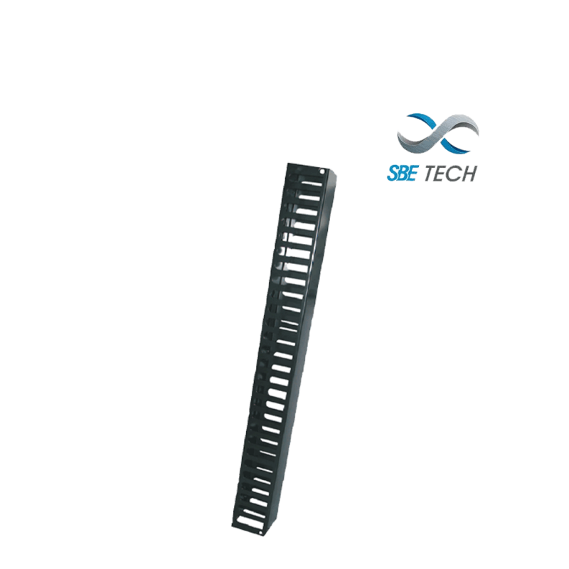 Sbe Ov20urs Organizador De Cable Vertical 3.5 20 Ur Sencillo Con Canal 3 X 3
