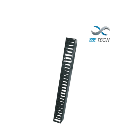 Sbe Ov20urs Organizador De Cable Vertical 3.5 20 Ur Sencillo Con Canal 3 X 3