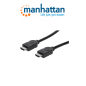 Manhattan 306133 Cable Hdmi De Alta Velocidad De 5m / Macho A Macho / Blindado / Color Negro / Resolución 4k30hz / Soporta Hasta