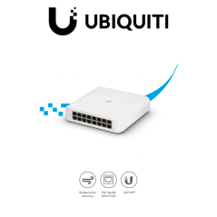 Ubiquiti Uswlite16poe  Switch Unifi Lite/ Administrable Poe De 16 Puertos 10/100/1000mbps/ 8 Puertos 802.3afat/ Presupuesto Poe 