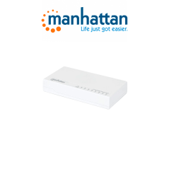 Manhattan 560702 Switch De Escritorio Gigabit Ethernet De 8 Puertos De Plástico Para Escritorio Ieee 802.3az (ethernet De Eficie