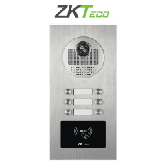 Zkteco Ve06a01  Videoportero Departamental Para 6 Monitores / Cámara  De 700tvl / Ángulo De Visión 92° / Visión Nocturna / Apert