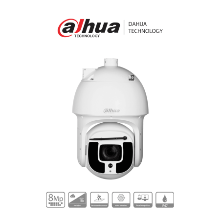 Dahua Dhsd8a840nhnfpa  Camara Ip Ptz De 8 Megapixeles/ Wizmind/ 40x De Zoom Optico/ Ir De 400 Metros/ Starlight/ Reconocimiento 