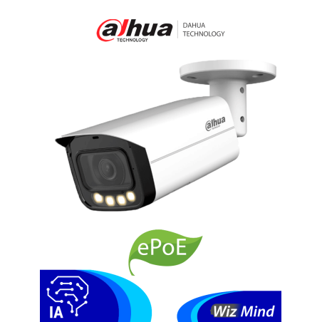 Dahua Dhipchfw5449taseled  Cámara Ip Bullet Full Color De 4 Megapixeles/ Lente De 2.8 Mm/ 60 Metros De Iluminación/  Micrófono I