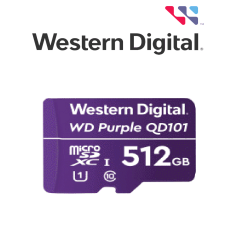 Western Digital Wdd512g1p0c  Micro Sd 512 Gb / Purple Scqd101 / Para Videovigilancia / 247 / Alto Rendimiento 