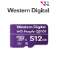 Western Digital Wdd512g1p0c  Micro Sd 512 Gb / Purple Scqd101 / Para Videovigilancia / 247 / Alto Rendimiento 