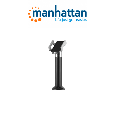 Manhattan 462242 Soporte Seguro Antirrobo Y Abrazadera Ajustable Para Terminales Punto De Venta (lectores De Tarjetas) Con Ancho