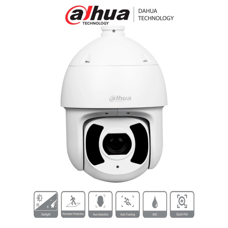 Dahua Dhsd6ce245gbhnr  Camara Ip Ptz De 2 Megapixeles/ Wizsense/ 45x De Zoom Optico/ Starlight/ 250 Metros De Ir/ Autotracking 3