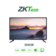Zkteco Zd322k  Monitor Led Fhd Profesional De 32 Pulgadas / Resolución 1920 X 1080 / 1 Entrada De Video Hdmi Y 1 Vga / Altavoces