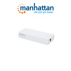Manhattan 560689 Switch Fast Ethernet De 8 Puertos De Plástico / Para Escritorio / Puertos 10/100 / Ieee 802.3az (ethernet De Ef