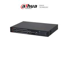 Dahua Dhs422824gt360 Switch Gigabit 24 Puertos Administrable/  Capa 2/ 2 Puertos  Hipoe/ Redundancia De Red Stp/ Rstp/ Transmisi