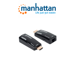 Manhattan 207539  Kit Extensor Compacto De Hdmi Sobre Ethernet 60m / Extiende Las Distancias De La Senal De 1080p60hz Hasta 60 M