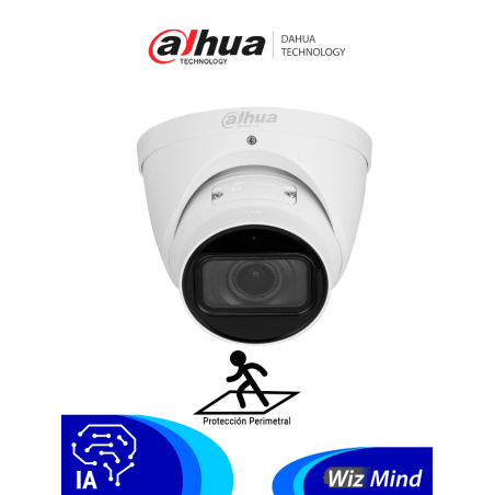 Dahua Dhipchdw5541tpze27135s3 Cámara Domo De 5 Mp/ Wizmind/ Eyeball/ Lente Motorizado De 2.7 A 13.5 Mm/ Ir De 40 M/ H.265/ Intel