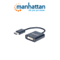 Manhattan 152228  Adaptador Displayport 1.2a A Dvid Displayport 1.2a Macho A Dvid Hembra Activo 23 Cm (9 In.) Negro