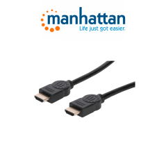 Manhattan 355353  Cable Hdmi De Alta Velocidad Con Canal Ethernet Versión Premium / 4k60hz Uhd Hec Arc 3d / Ancho De Banda De 18