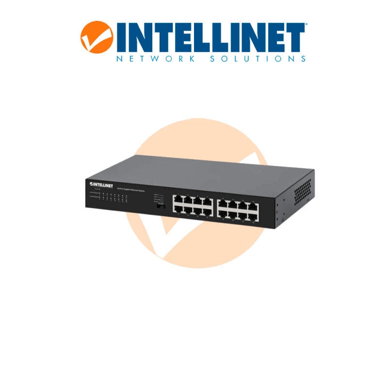 Intellinet 561815  Switch Gigabit Ethernet De 16 Puertos Rj45 De 10/100/1000 Mbps Green Ethernet / Ieee 802.3az Energy Efficient