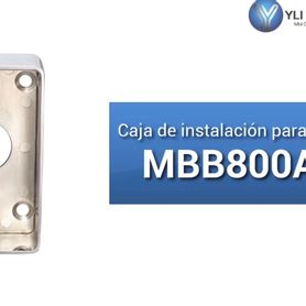 yli mbb800am  caja para instalación de botón liberador de puerta tipo americano metal3641