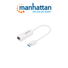 Manhattan 506847 Adaptador De Súper Velocidad Usb 3.0 A Rj45 Gb Ethernet 10/100/1000 Mbps Gigabit Ethernet Súper Velocidad Usb 3