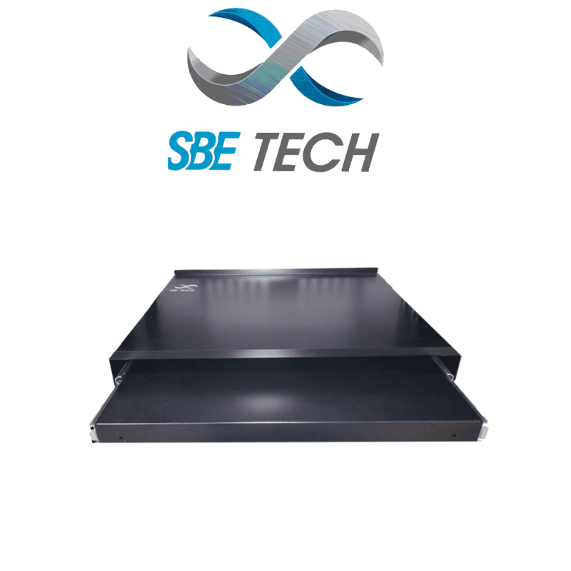 Sbetech Cdes1910r  Charola Deslizable Para Rack /  19x10 / Para Teclado / Color Negro / 66 Lbs / 350mm De Profundidad / /441 Mm 