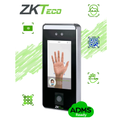 Zkteco Speedfacev5lqr  Control De Acceso Facial / 6000 Rostros / 3000 Palmas / 10000 Tarjetas Id 125 Khz / Qr / Contrasena / 200