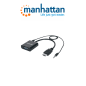 Manhattan 151559  Convertidor Hdmi A Vga / Hdmi Macho A Vga Hembra / Con Audio / Color Negro 