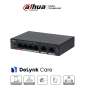 Dahua Dhcs40064gt60 Switch Poe De 6 Puertos Gigabit/ 4 Puertos Poe 10/100/1000/ 2 Puertos Uplink 10/100/1000/ 60 Watts Totales/ 