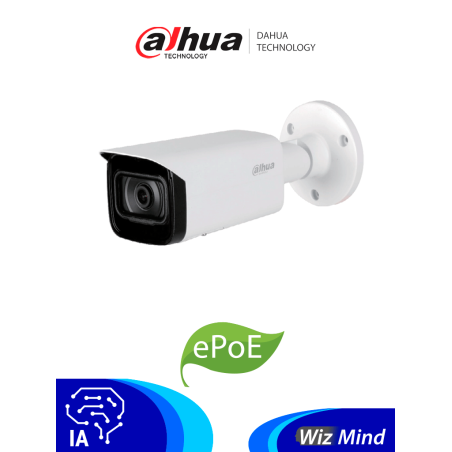 Dahua Dhipchfw5241tpse0360bs3 Cámara Ip Bullet Resolución De 2 Mp/ H.265/ Ir 80 Mts/ Detección De Rostros/ Protección Perimetral