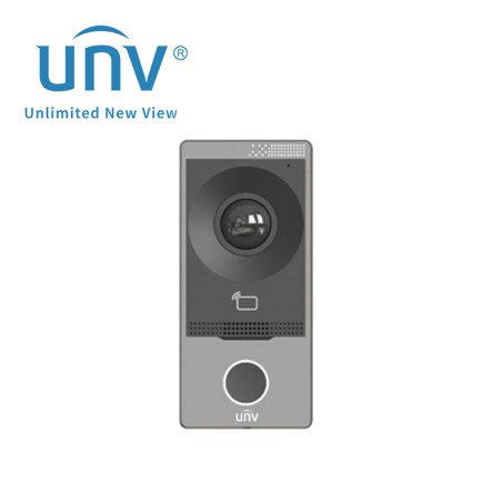 VIDEO PORTERO UNV OEU-201S-HMK-W, INCLUYE CÁMARA, MICROFONO, LECTOR DE TARJETAS, ALEACIÓN DE ALUMINIO, WIFI