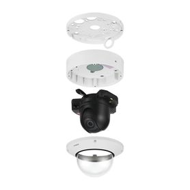 cámara ip domo interior antivandálico ptrz 5mp  lente motorizado 2812mm  fácil instalación  ir 50m  wdr 150db  h265  wisestream