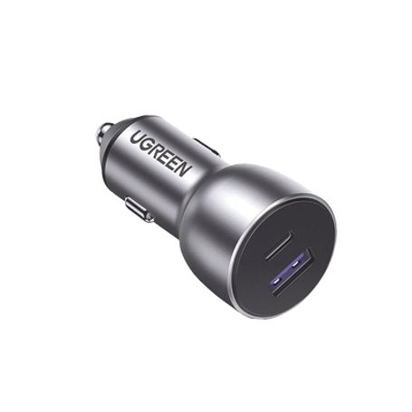Cargador De Auto 42.5w  Puerto Usba Y Usbc  Carga Rápida  Compatible Con Vehiculos De 12 Y 24 Vcd  Pd3.0  Qc3.0  Chip Inteligent