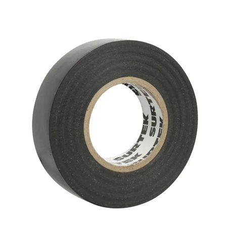 cinta para aislar negra de 19 mm x 18 metros  fabricada en pvc  adhesivo acrilico