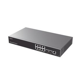 switch capa 3 poe administrable  8 puertos 101001000 mbps  2 puertos sfp de 10 gigabits  hasta 120w  compatible con gwn cloud22
