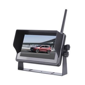 sistema profesional inalámbrico de cámara de reversa infrarroja y monitor touch de 7 para vehiculos de trabajo y montacargas 22