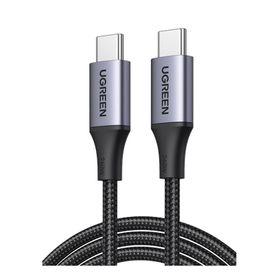cable usbc a usbc  2 metros  potencia de carga 240w  48v5a  pd31 30  480 mbps  chip emarket  carcasa de aluminio  nylon trenzad