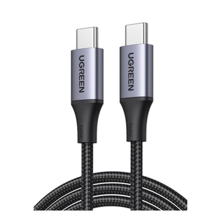 Cable Usbc A Usbc 2 Metros Potencia De Carga 240w 48v/5a Pd3.1 /3.0 480 Mbps Chip Emarket Carcasa De Aluminio Nylon Tren Cable Usbc A Usbc 2 Metros Potencia De Carga 240w 48v/5a Pd3.1 /3.0 480 Mbps Chip Emarket Carcasa De Aluminio Nylon Tren