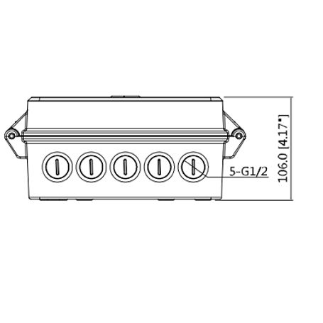 Dahua Pfa140 Caja De Conexiones Exterior Para Camaras Ptz/ Compatible Con Soportes Pfb604w/ Pfb300s/ Pfb303w/ Pfb306w/ Pfb305w