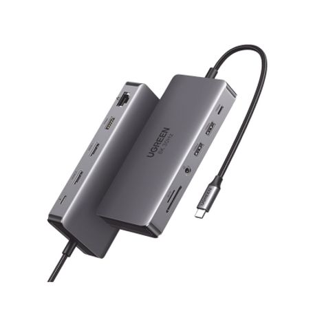 hub usbc docking revodok pro 211 11 en 1  2 puertos hdmi 8k4k60hz  usbc 32 10gbps  2 usba 32 10gbps  usba 30 5gbps  usbc pd car