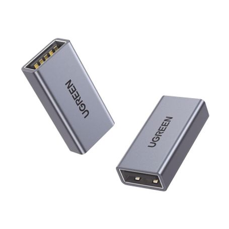 Adaptador Usba Hembra A Usba Hembra / Usb 3.0 / Velocidades De Transferencia De Datos De Hasta 5 Gbps / Carcasa De Aluminio / Co