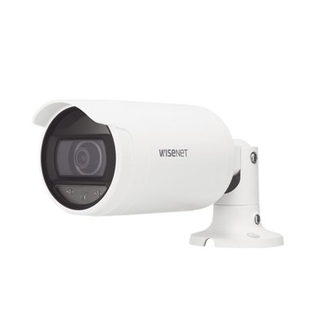 Cámara Ip Tipo Bala 4 Megapixel / Lente 4mm / Ir 25m / Wdr 120db / Ip66 / H.265  Wisestream / Modo Pasillo / Poe 802.3af